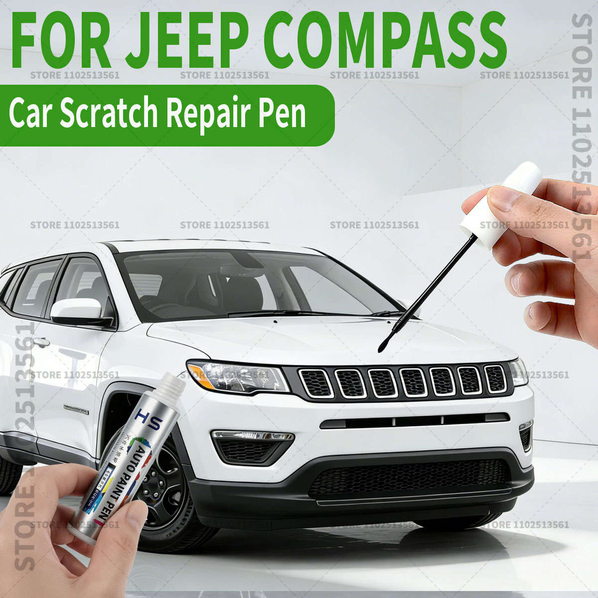Car Accessories For Winter - Voor Jeep Compass Verf Reparatie Pen