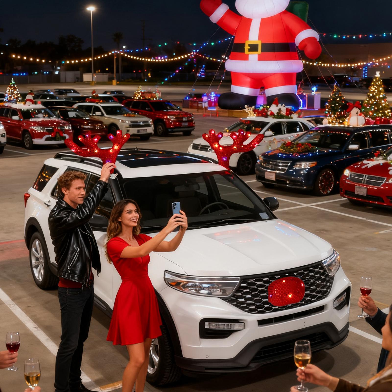 Car Accessories For Winter - Auto Kerstversiering Leuke Grappige Waterdichte Voertuig