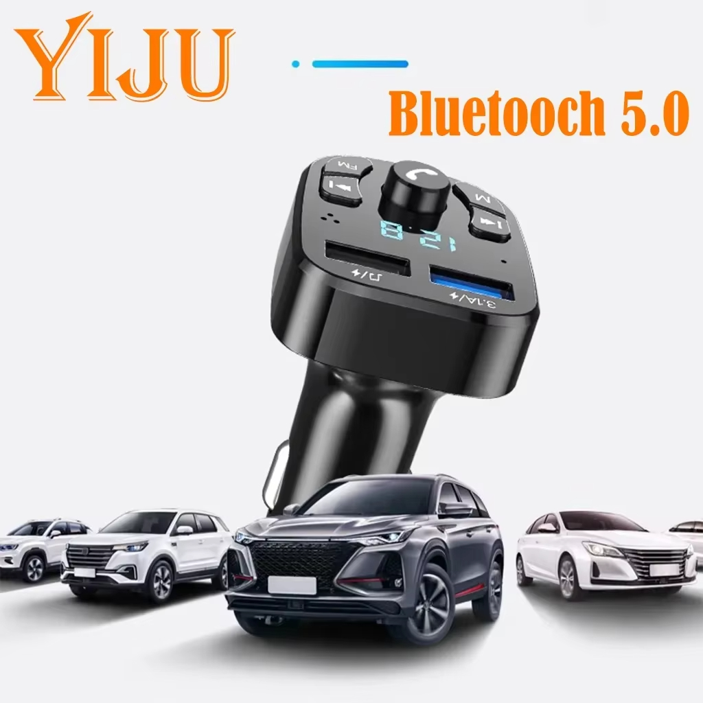Fm Transmitter - Auto Bluetooth 5.0 Fm-zender, draadloze adapter,