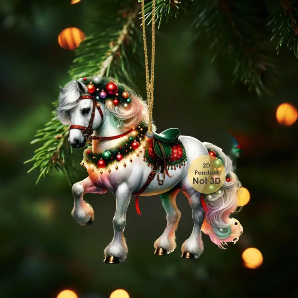 Car Accessories Xmas Gifts - 2D platte kerst hangende hanger DIY