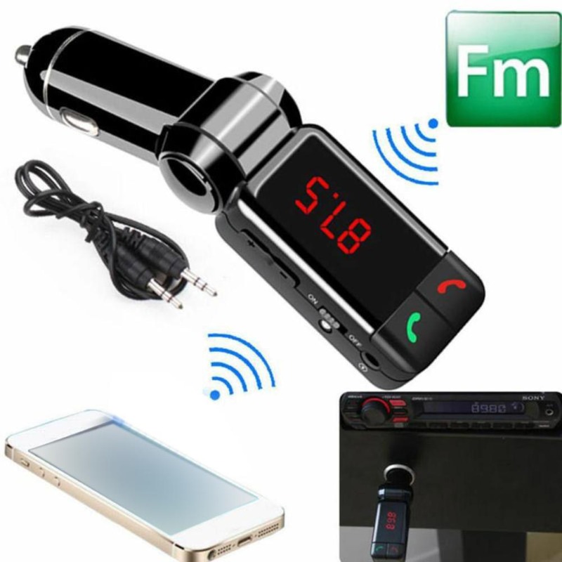 Fm Transmitter - BC06 Auto Bluetooth-compatibele Fm-zender Carkit Handsfree