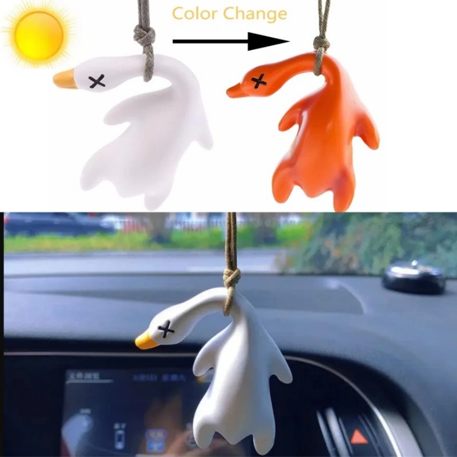 Car Accessories Unique - Kleurverandering Eend Auto Ornament Decoratie, Gebraden