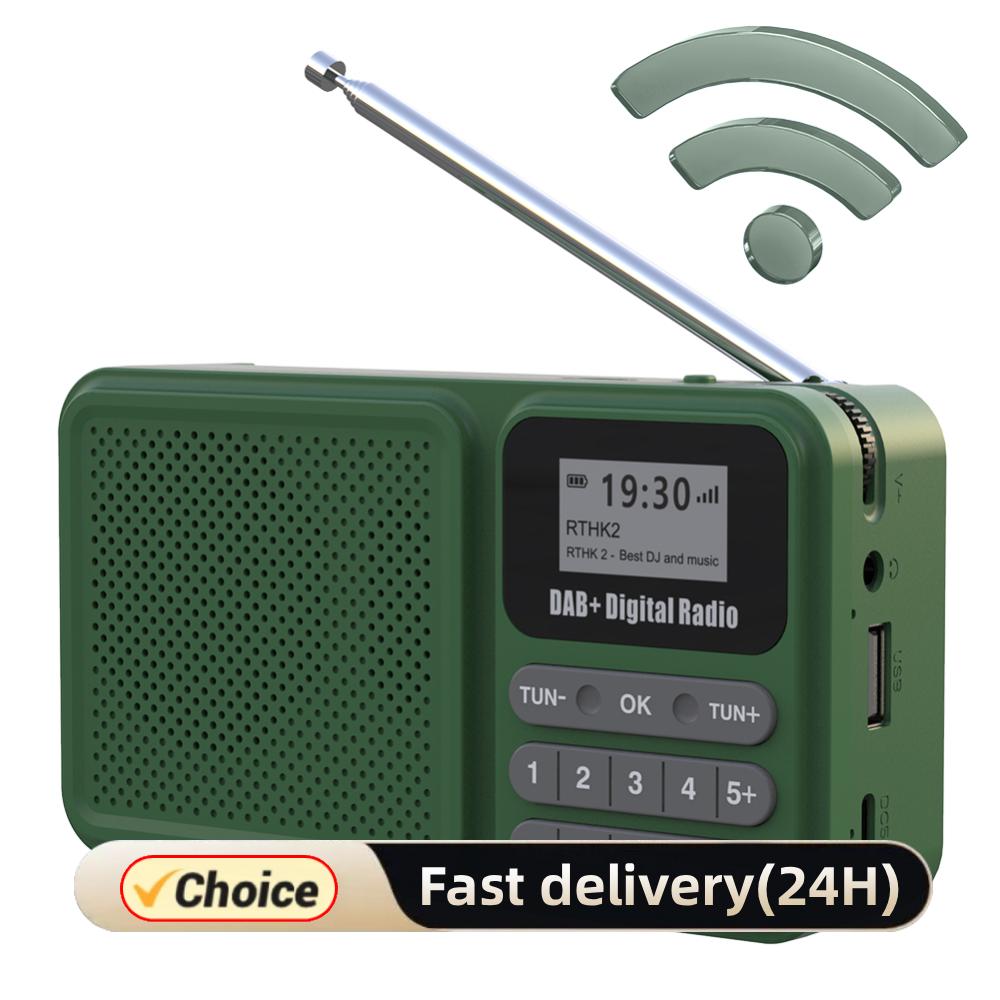 Fm Transmitter - Draagbare DAB+-radio met LCD-scherm Bluetooth 5.0