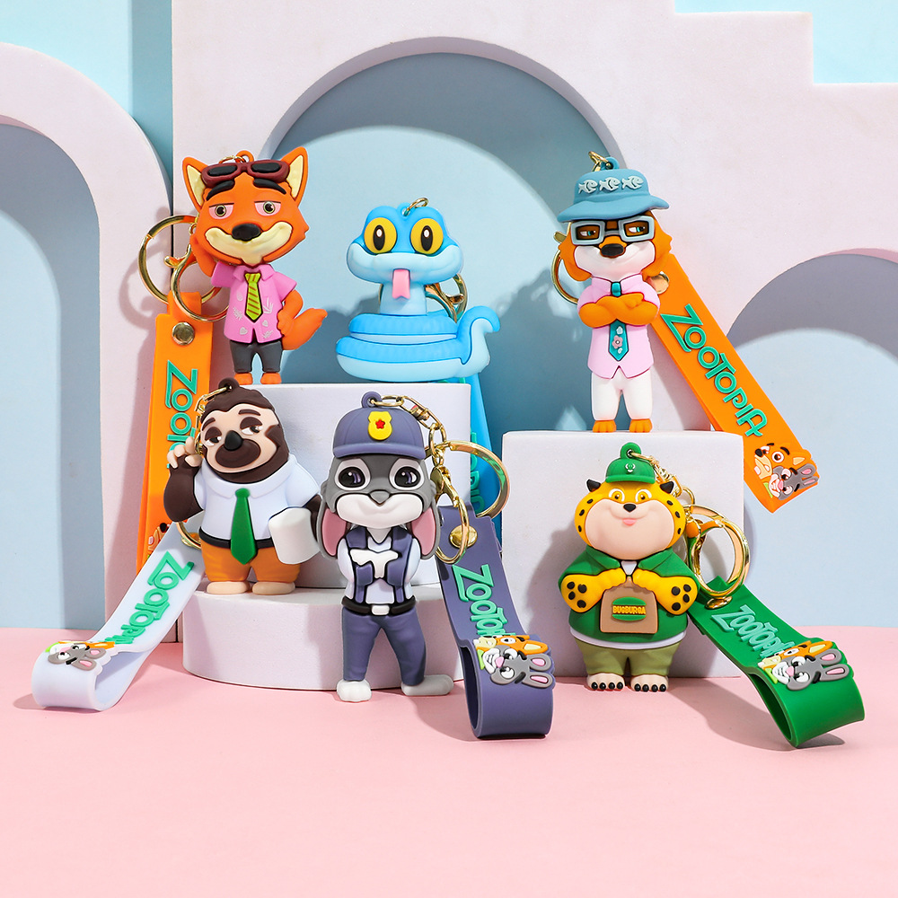 Car Accessories Xmas Gifts - 52 stijlen Zootopia 2 figuur sleutelhanger