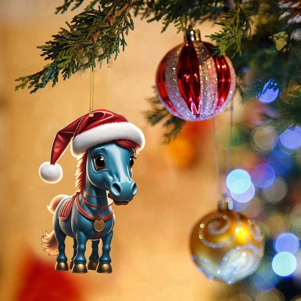Car Accessories Xmas Gifts - 2D platte kerst hangende hanger DIY