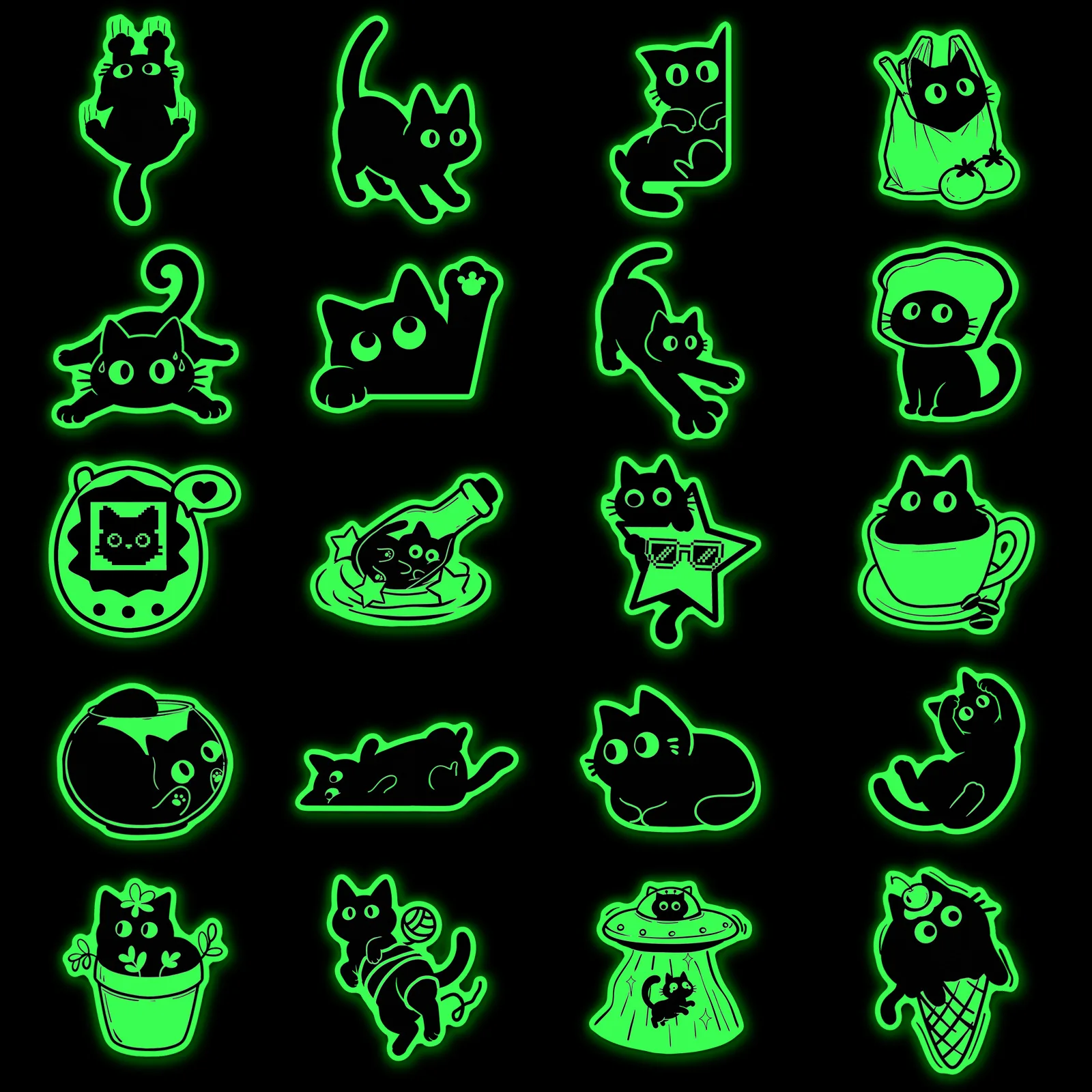 20 stuks Glow-in-the-dark zwar - Car Accessories List recensie en prijs