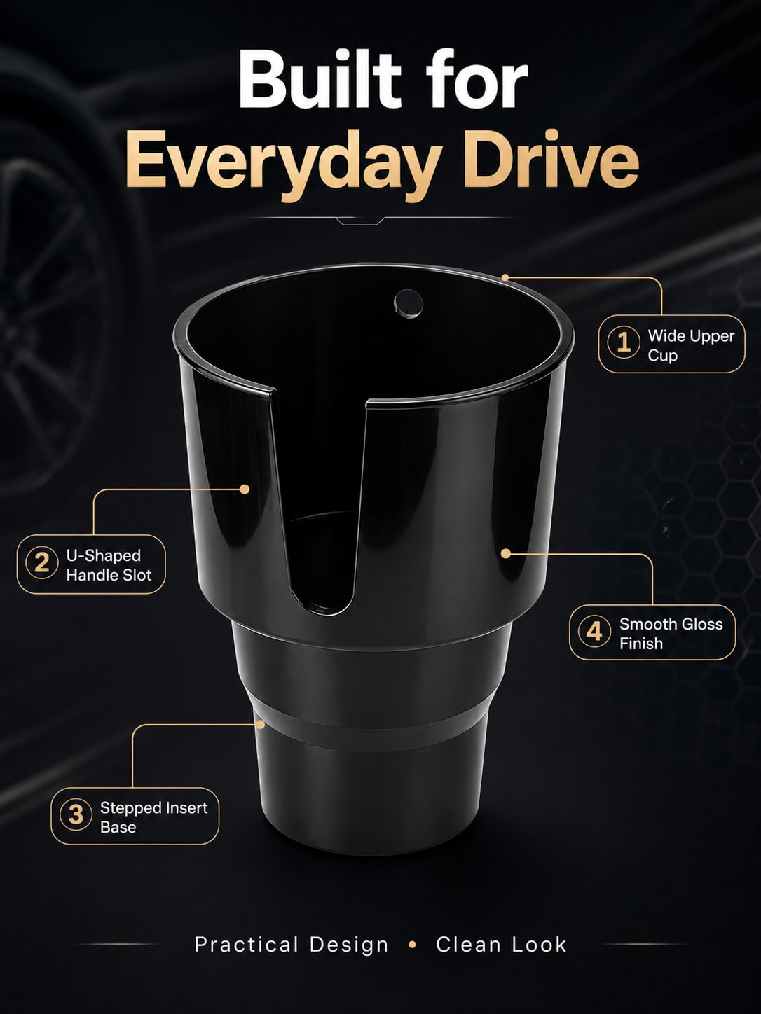 Auto bekerhouder expander adap - Car Cup Holder Expander recensie en prijs