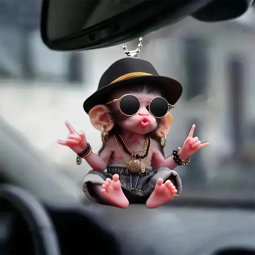 Aap sleutelhanger creatieve ca - Car Accessories Xmas Gifts recensie en prijs
