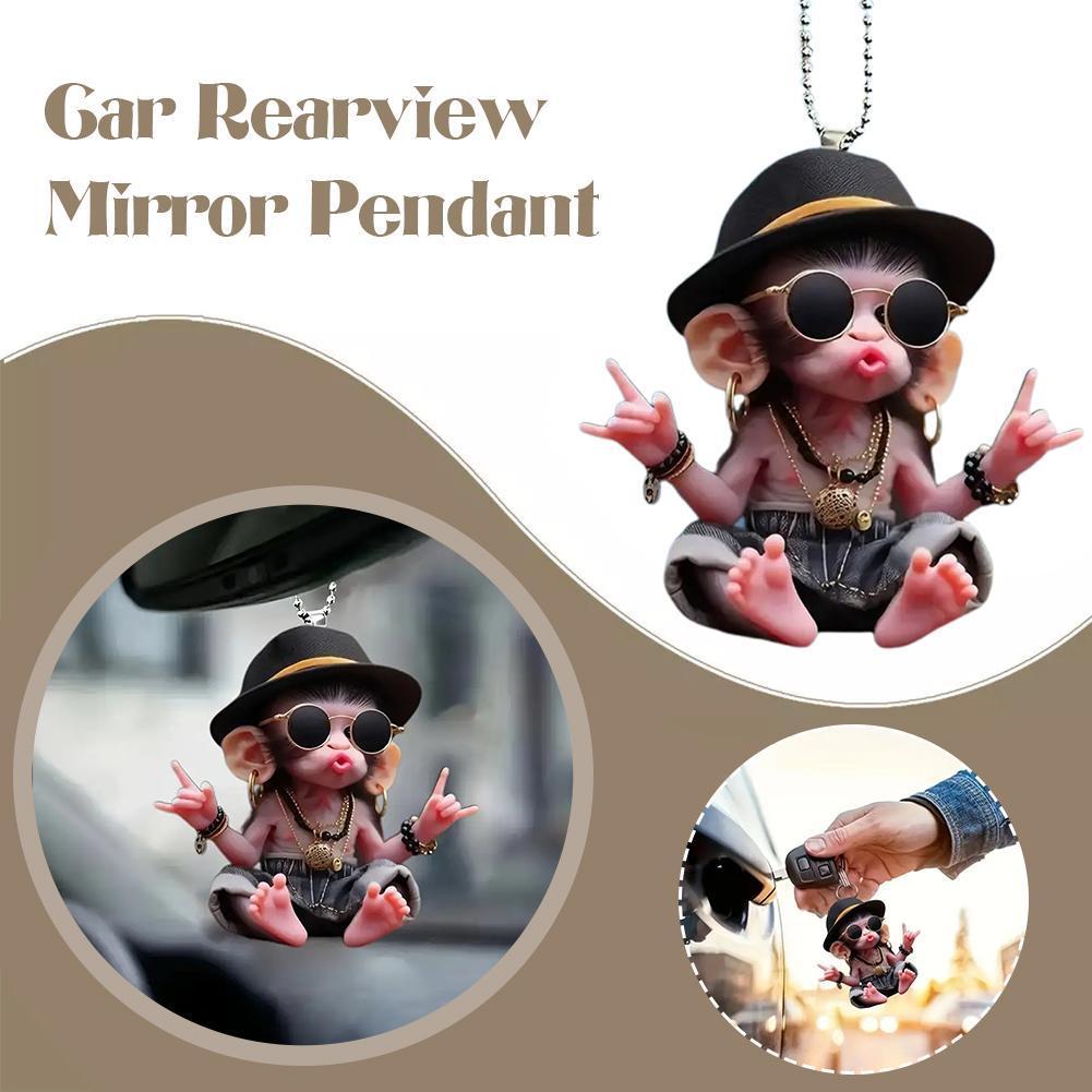 Aap sleutelhanger creatieve ca - Car Accessories Xmas Gifts recensie en prijs