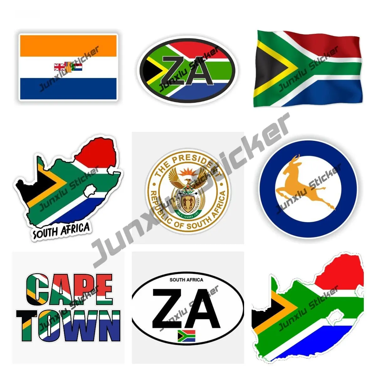 Zuid-Afrika kaart met vlag vin - Car Accessories Cape Town recensie en prijs