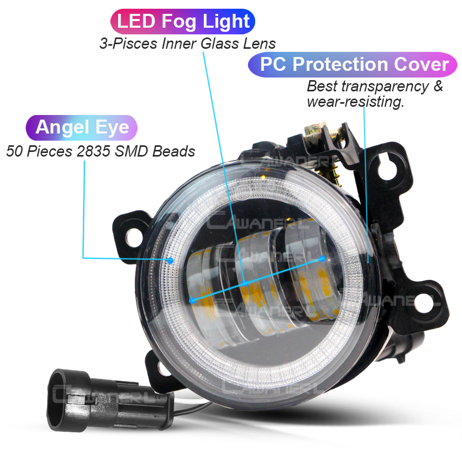 2 X Auto H11 Angel Eye Led Mis - Car Accessories Xcent recensie en prijs
