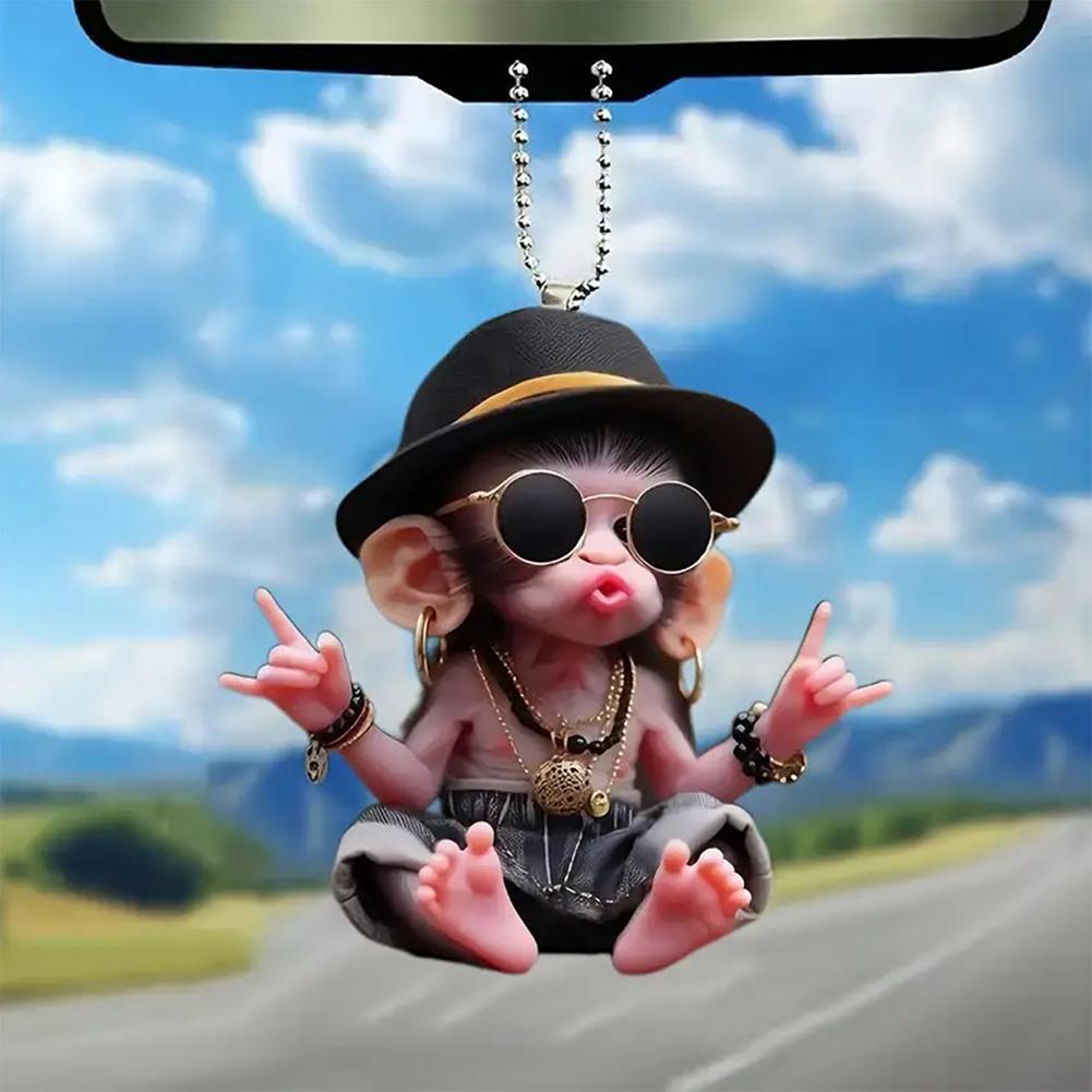 Aap sleutelhanger creatieve ca - Car Accessories Xmas Gifts recensie en prijs