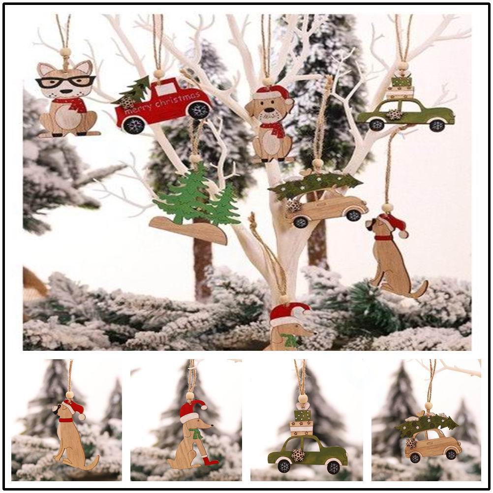 8-delige kersthanger houten ha - Car Accessories Xmas Gifts recensie en prijs